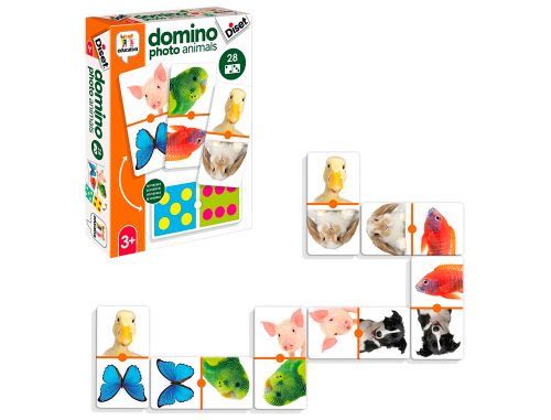 Jogo diset educativo domino photo animals , Diset , 152405 , 8410446689684